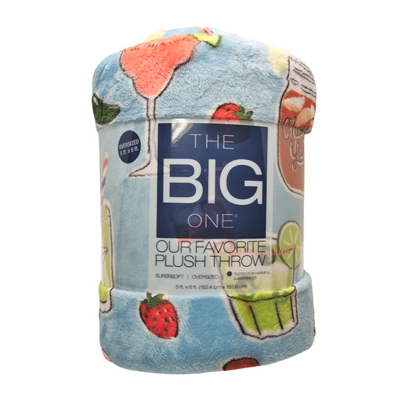 The Big One "Texas Margarita" Oversized Plush Throw - Picture 2 of 3
